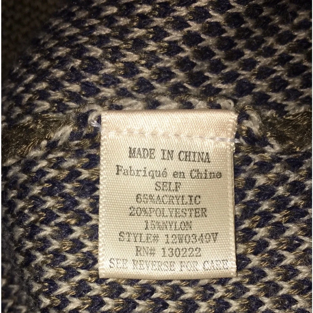 Very J women’s Small Boho Poncho Cover-Up, Southwestern Vibe, Tribal pattern - Picture 11 of 16